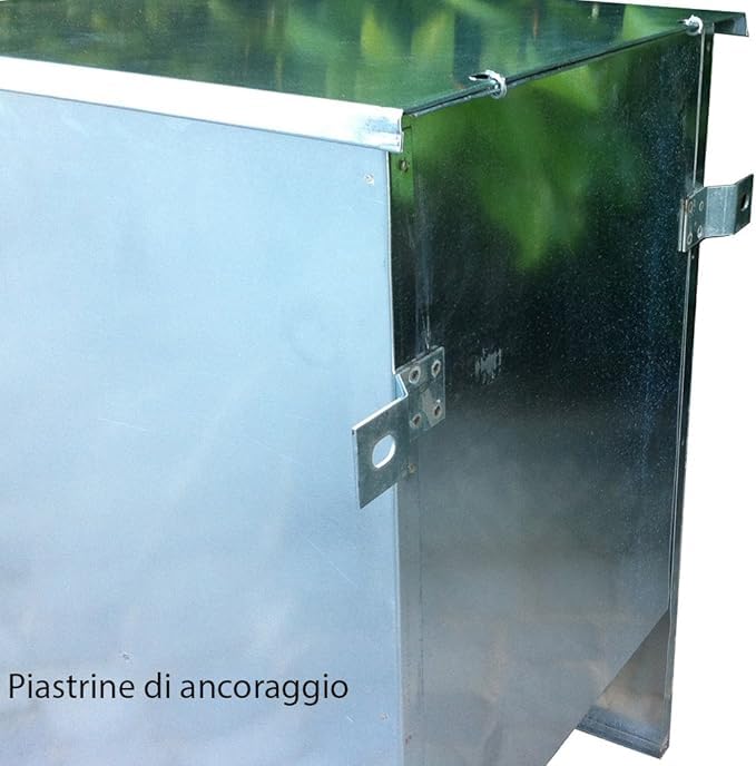 Generico Mangiatoia a tramoggia per cani kg 25 in lamiera zincata
