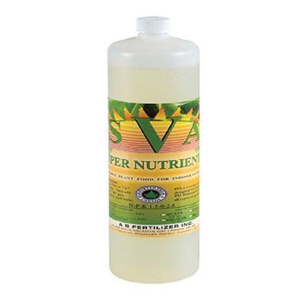 Zukool Super Nutrients SVA 1 Quart 32oz ounce - veg "A" grow vegetative base nutrient