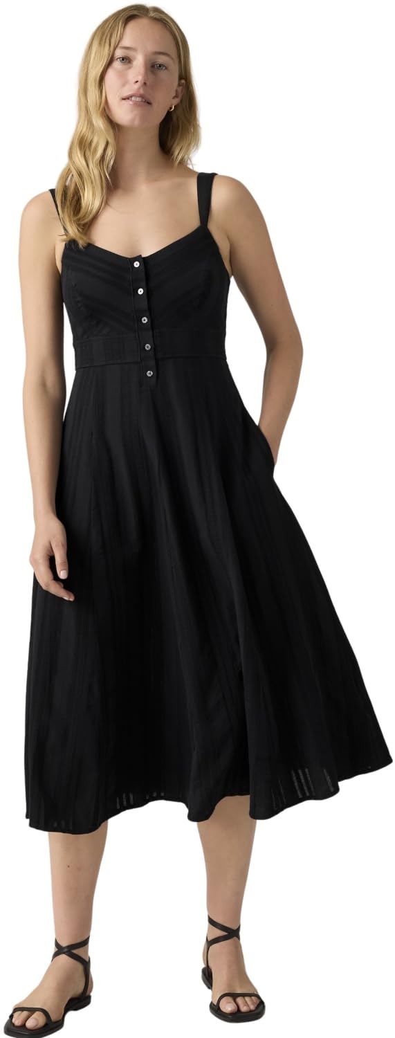Levi's Mujer Vestido Mini Ravina con Tapeta de Botones, Corte en A