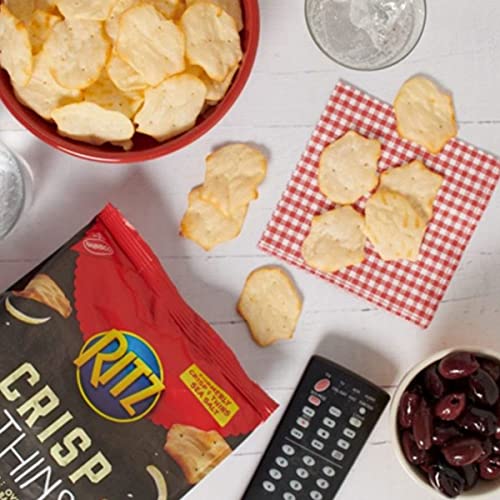 RITZ Crisp and Thins Original with Creamy Onion and Sea Salt Chips, Party Snacks, 7.1 oz - Thumbnail 6