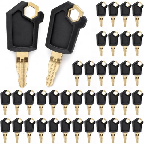 QWORK 5P8500 Keys 40 Pack Ignition Keys Compatible with Caterpillar Heavy Equipment
