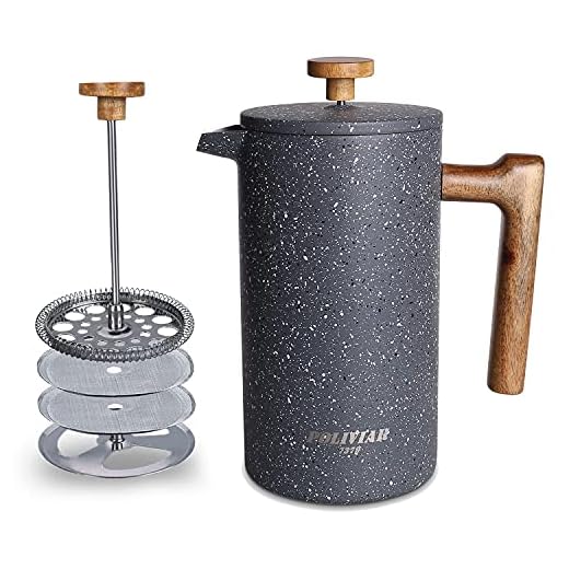 POLIVIAR Double Wall French Press Coffee Maker