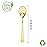 Liacere 200 Pack Gold Plastic Spoons - 6.7 inch Heavy Duty Plastic Spoons - Heavyweight Gold Disposable Spoons for Parties & Weddings & Restaurants & Christmas & New Year