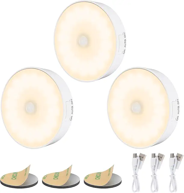 Electight 14 LED Motion Sensor Night Light - Rechargeable LED Cabinet Lighting