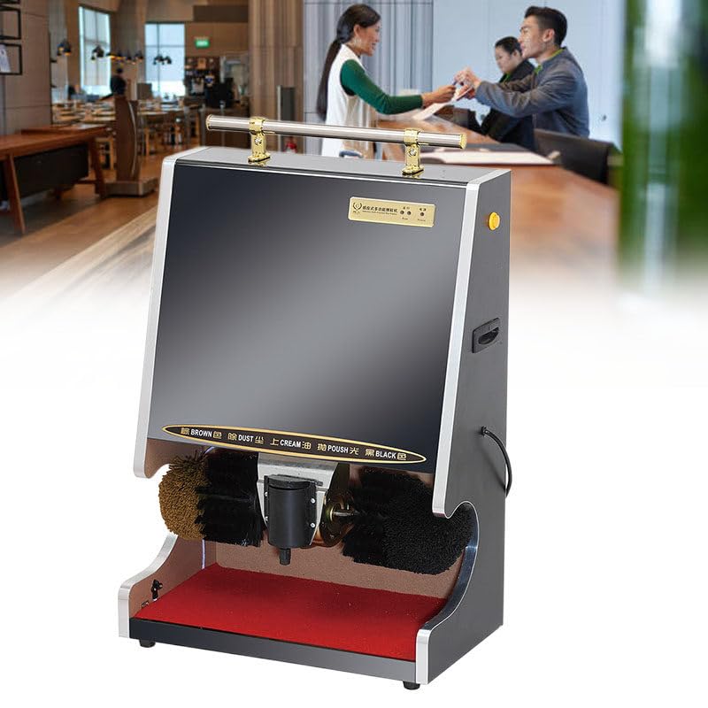 WEIMILOR Machine à cirer Les Chaussures à Induction entièrement Automatique, Machine à cirer Les Chaussures Automatique pour Les ménages, Machine à cirer...