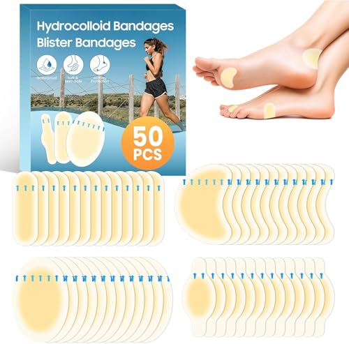 50Pcs Hydrocolloid Bandages Variety Pack
