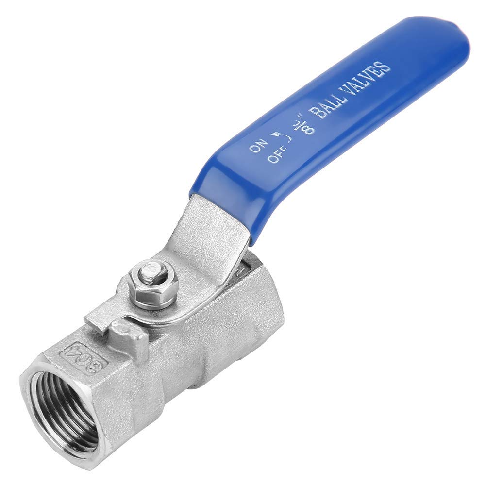 1Pc Ball Valve Stainless Steel SS304 Reduced Port Pipe Ball Valve Female Threaded 6 Sizes