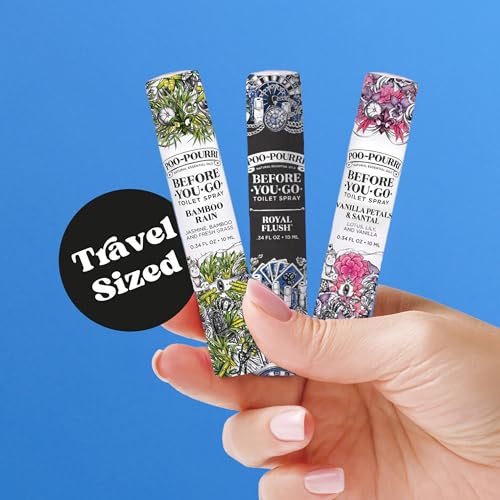 poo-pourri before-you-go toilet spray travel size 10 ml 5 pack