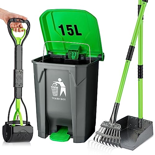 MXF Pooper Scooper Set - 28' Dog Pooper Scooper & Long...