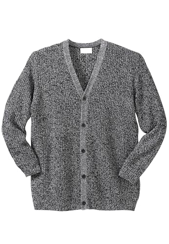 KingSize Men's Big & Tall Shaker Knit V-Neck Cardigan Sweater - Main Image