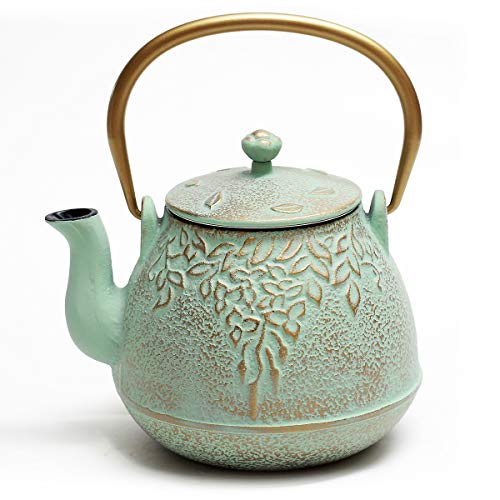 TOPTIER Cast Iron Tea Kettle