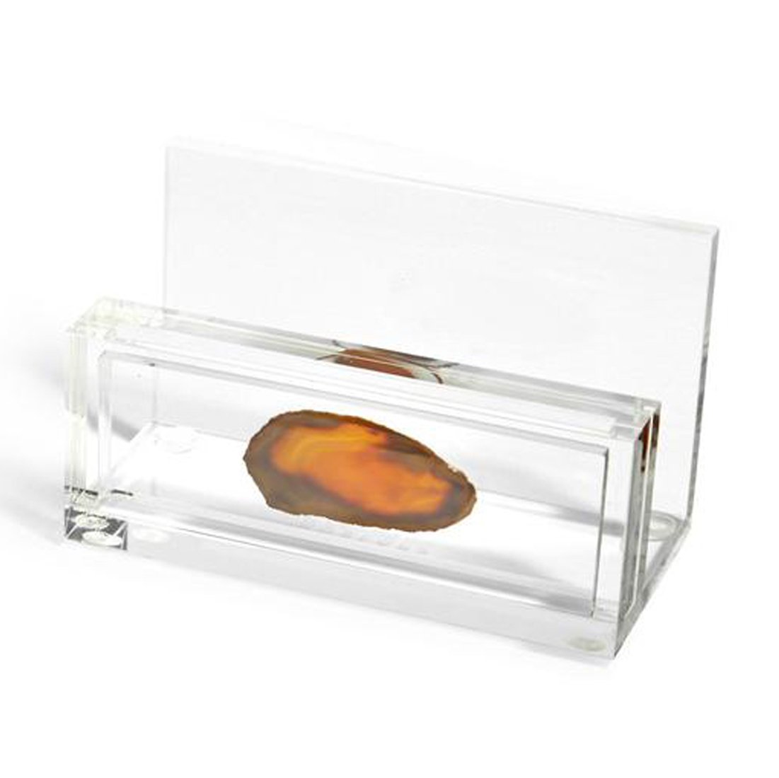 RabLabs Eiro Agate & Lucite Business Card Holder One Size Natural