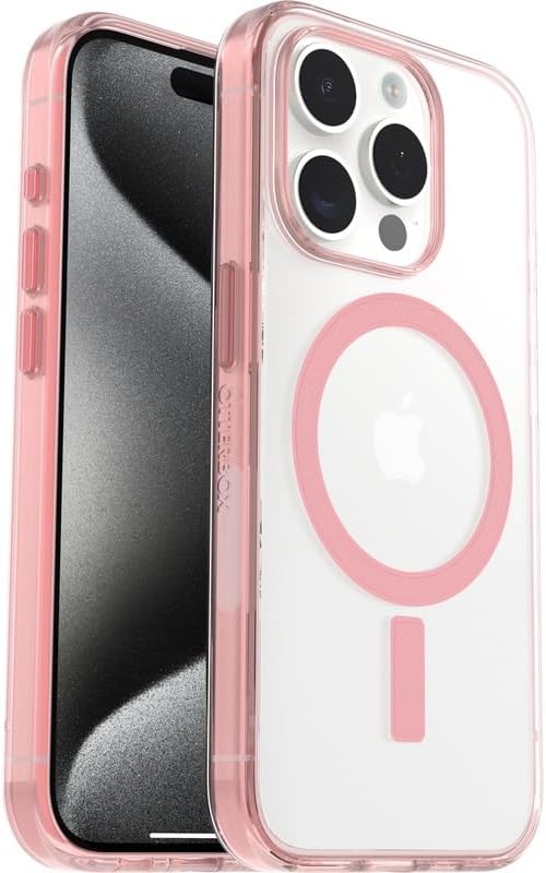 OtterBox - Clear iPhone 15 Pro Case - Made for Apple MagSafe, Scratch-Resistant Protective Phone Case, Sleek & Pocket-Friendly Profile (Anemone) - Image 3