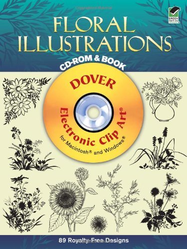 Floral Illustrations CD-ROM and Book (Dover Electronic Clip Art): Dover ...