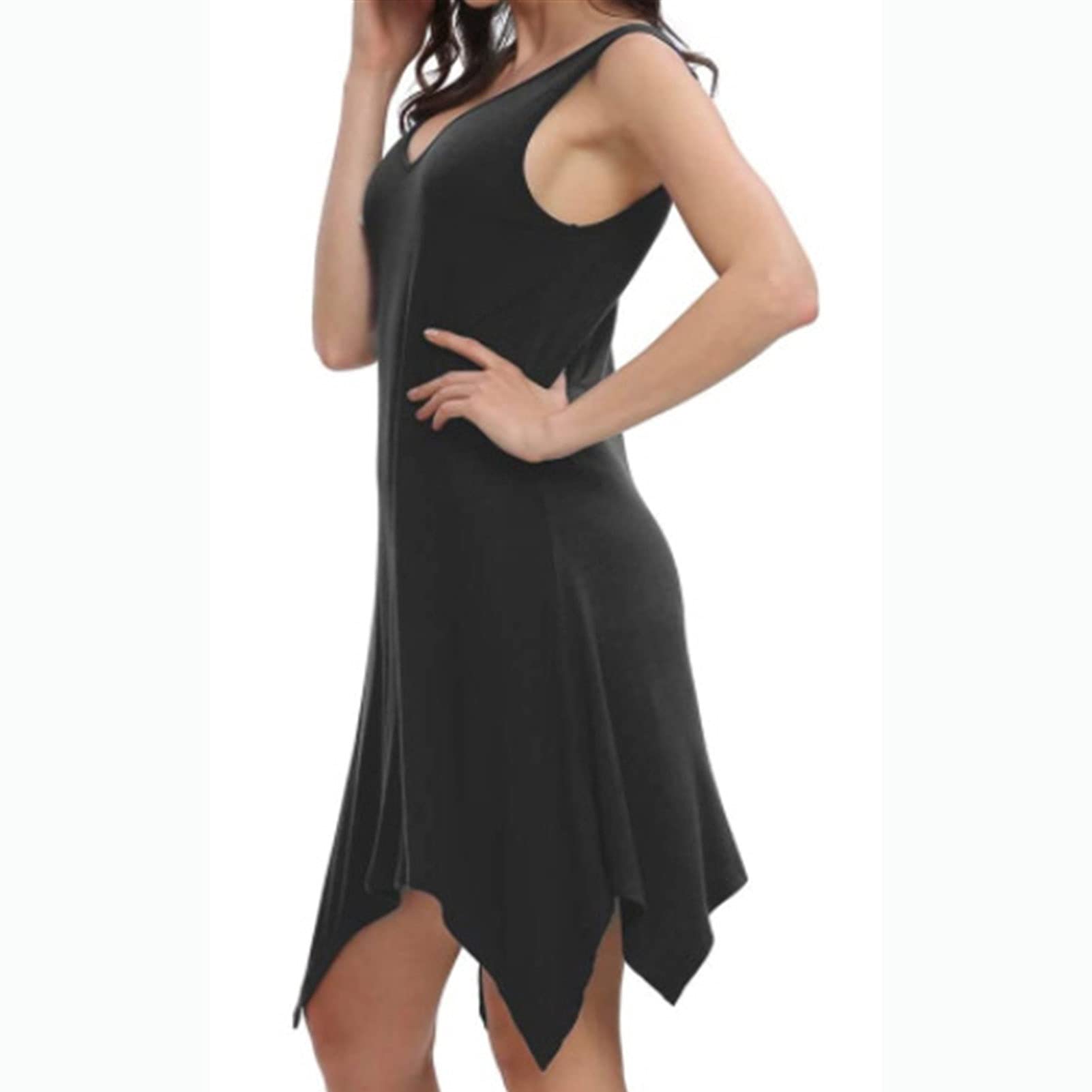 sachin and babi light blue dress Handkerchief Hem Travel Sundress: Casual Dress, Flowy, Soft Fabric