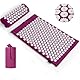Acupressure Purple Akupressur Set Akupressurmatte, Akupunkturpunkt Massagekissen, Linderung von Nacken und Rückenschmerzen, Muskelentspannung und Stressabbau, Ischiasentlastung, Lila Weiß