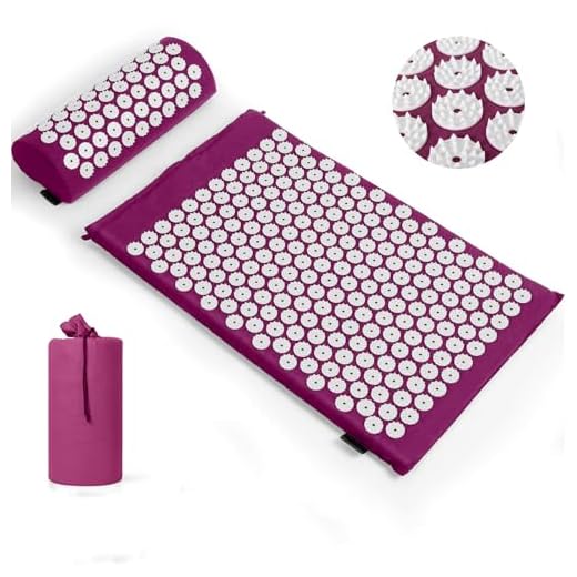 Esterilla de acupresión, esterilla de acupuntura para aliviar el dolor de cuello y espalda, esterilla de acupresión con relajación muscular y alivio del estrés, alfombrilla Shiatsu para aliviar la