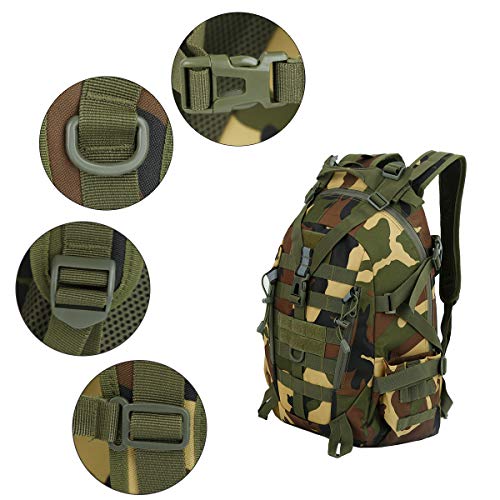 LOCAL LION Tactische rugzak voor heren, 35 l/45 l, militaire wandelrugzak, waterdicht, Molle trekkingrugzak voor… - Image 6