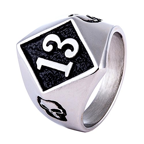 Image of Genuine Stainless Steel Ring Jewelry for Men Fashion Punk Biker Skull Rings