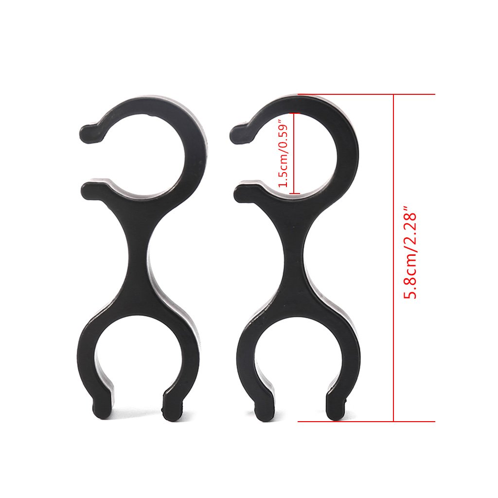2Pcs Trekking Poles Clamp Double Rods Buckles Poles Rod Connector Hiking Clips Connectors for Outdoor Sports Hiking