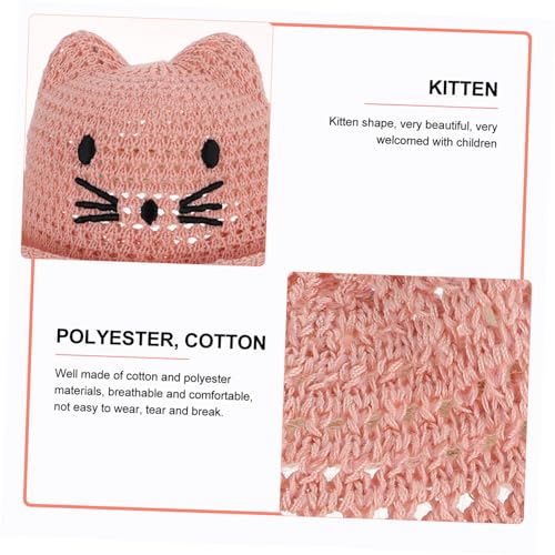 Fashionable Boys and Girls Sun Hat Lightweight Beach Bucket Hat for Boys Girls Breathable Cotton Polyester Uv Protection Pink2