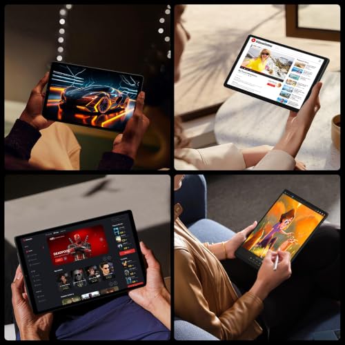 Image of 2026 Android 15 Tablet, 10.4 Inch 2K Display 36GB RAM 256GB ROM /1TB TF T606 Octa-Core, 3 in 1 Android Tablet with Keyboard Mouse Stylus, 8000mAh Battery Support 5G WiFi /BT5.0 /GPS- Black