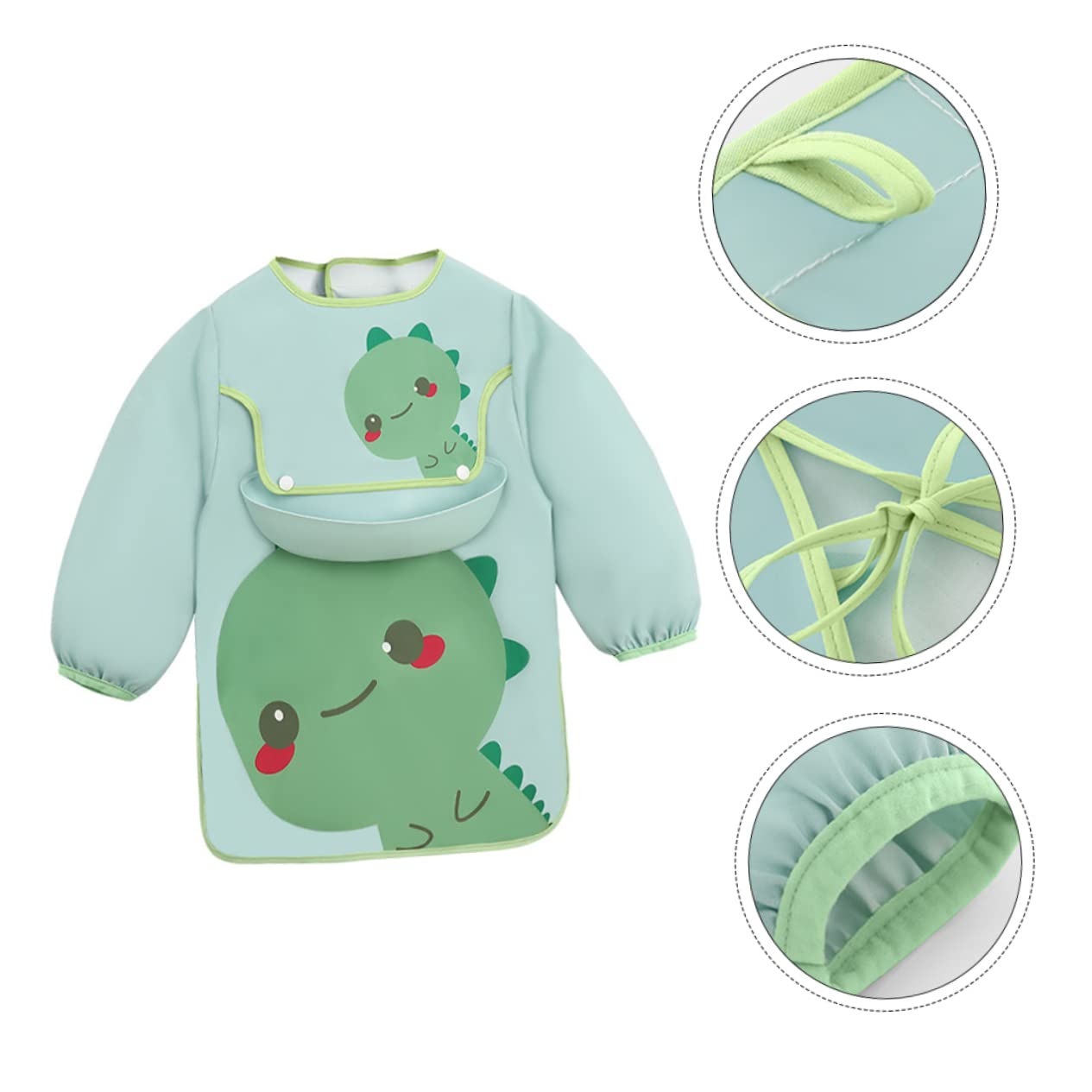 TOYANDONA 3 Pièces Bavoir Enfant Tablier Enfants Tabliers Produits Pour Bébé Bébé Peinture Blouse Manger Blouse Infantile Manger er Infantile e Pour er Polyester Hommes