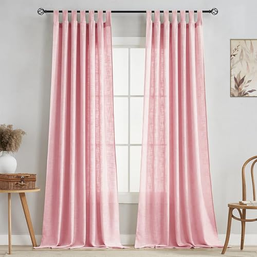Image of HOMEMONDE Sheer Curtains for Living Room, Bed Room - Transparent Curtain Home Decor