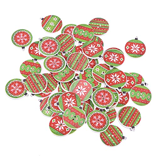 50 Bottoni In Legno A Forma Di Cerbiatto - Assortiti, 2 Fori, 23x28 Mm - Per Cucito E Scrapbooking - 5