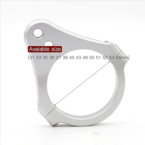 Miniatura 5 de PROCNC - Amortiguador universal de dirección de aluminio de 1.535 in de diámetro, soporte de montaje de marco de horquilla, fijador de pie para