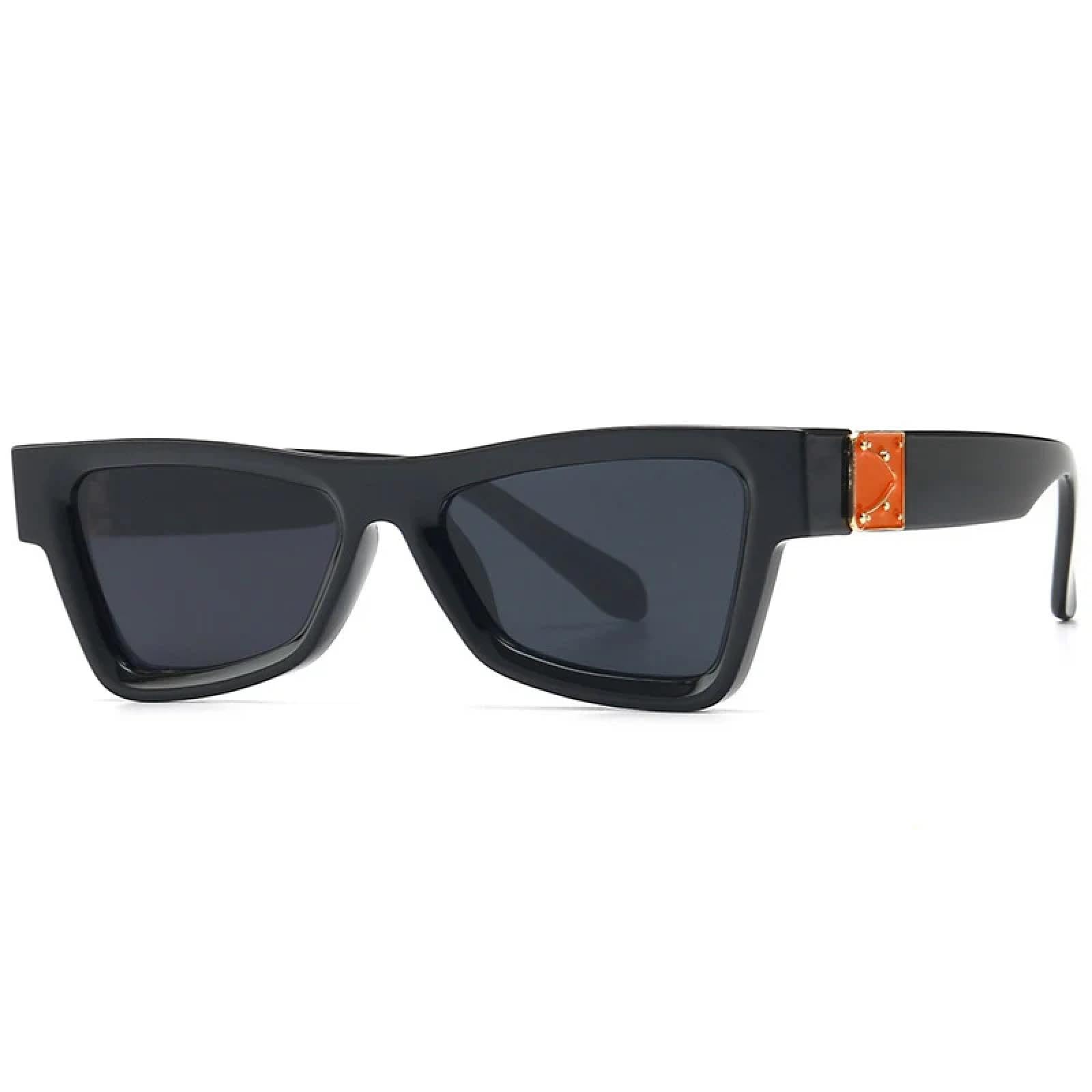 Gafas de sol retro con forma de ojo de gato para mujer, gafas de moda con patrón azul y blanco, gafas vintage para hombre, gafas con protección UV400