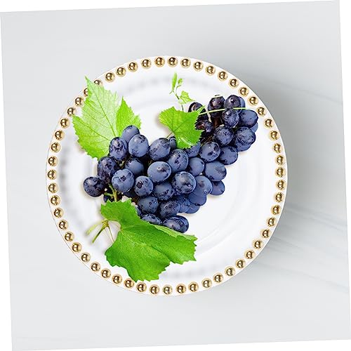 Plato de vidrio para carnes multiusos chapado en dorado miniatura 2