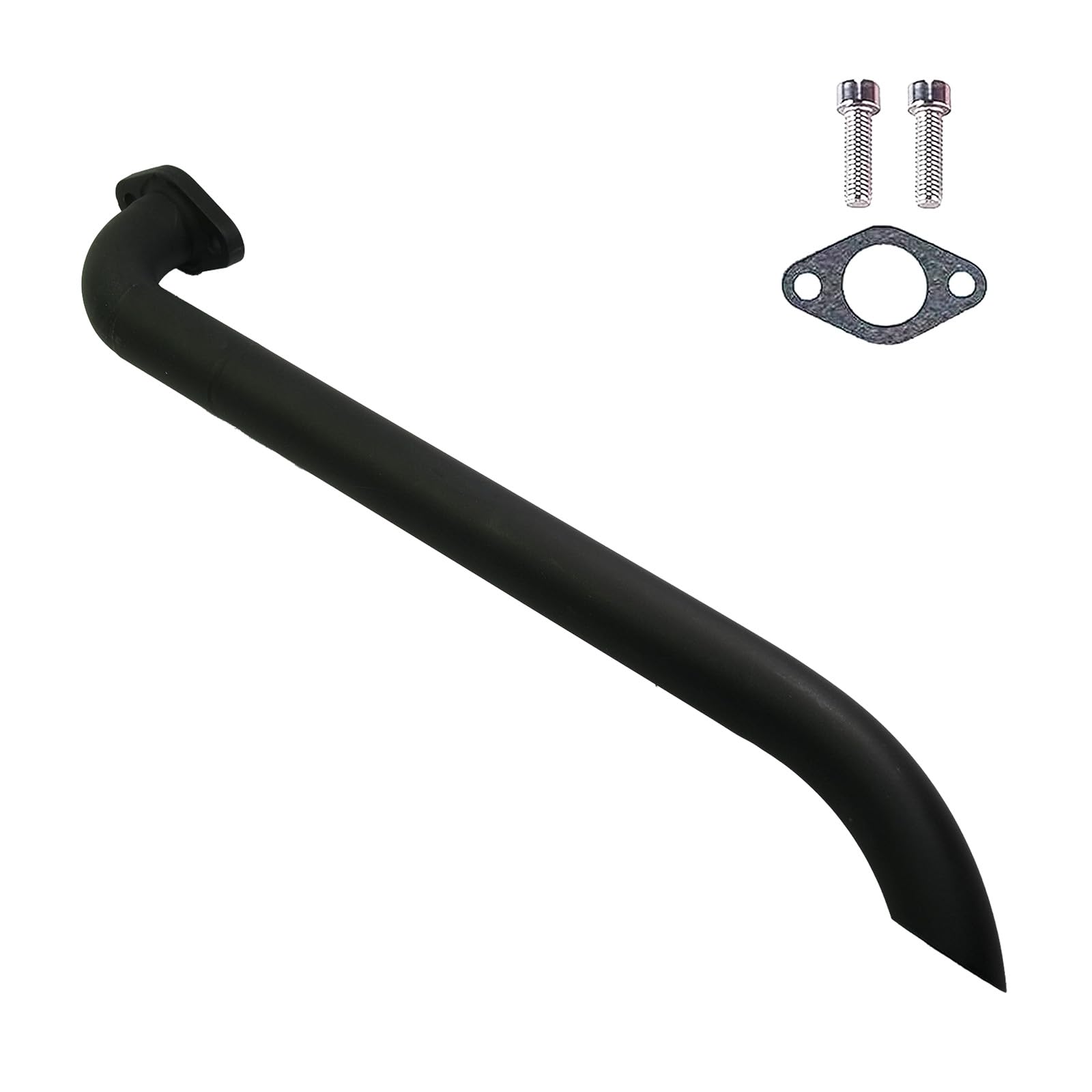 JMCHstore Header Pipe for Lifan 79cc/105cc Engine for Coleman B100 RB100, Mega Moto MMB80 MMB105, Phatmoto Gas Bike, Motovox MBX10 Orxyearth Dirt Kids Mini Bike MMK80 Go Kart (Black)