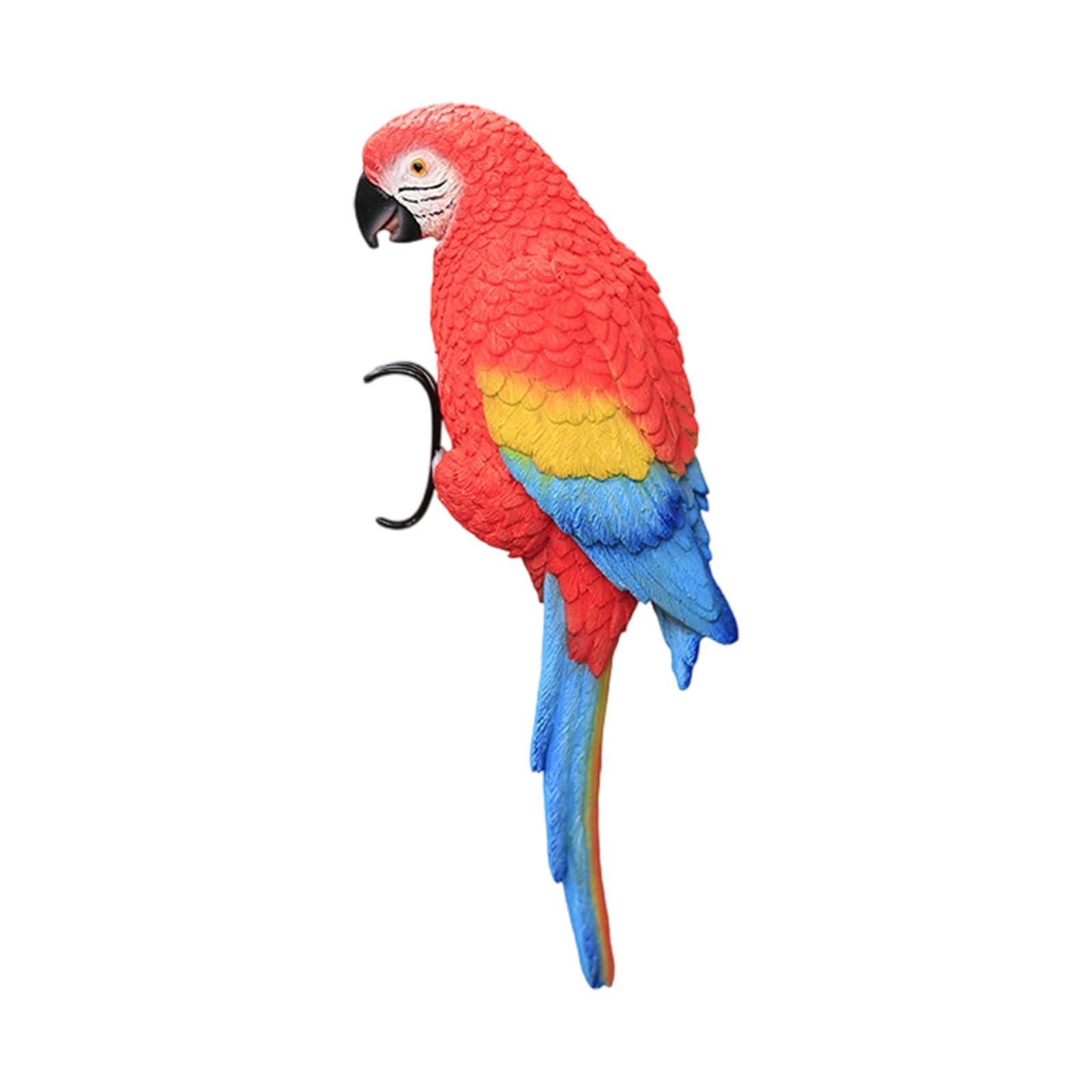 Tsophreniq Weatherproofed Parrots Ornaments Decorative Resins Bird Statue for Outdoor Garden Planter Balcony Parrots Figurine Resin Garden Decoration
