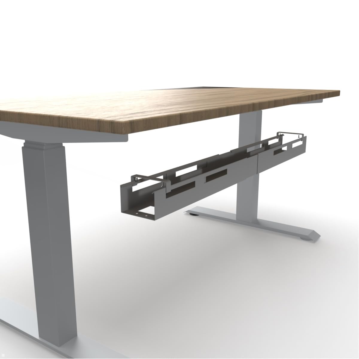TKW006 Kabelwanne ausziehbar 1100-1700 mm (Silber)