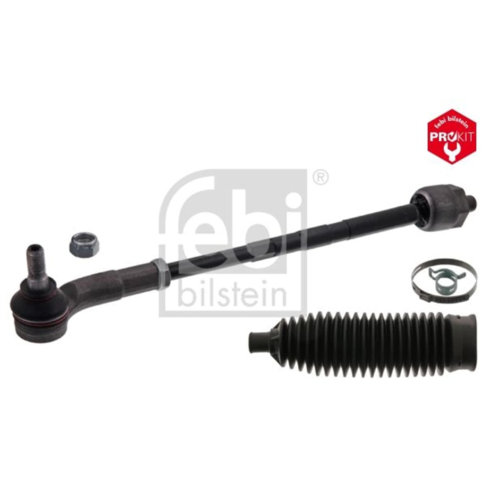 febi bilstein 49081 Barre d'accouplement avec set de soufflet de direction, 1 pièce