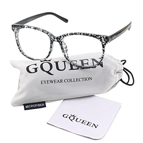 Image of GQUEEN Fake Non Prescription Glasses Clear Lens for Women Men Oversized Frame UV400 Protection, 201581