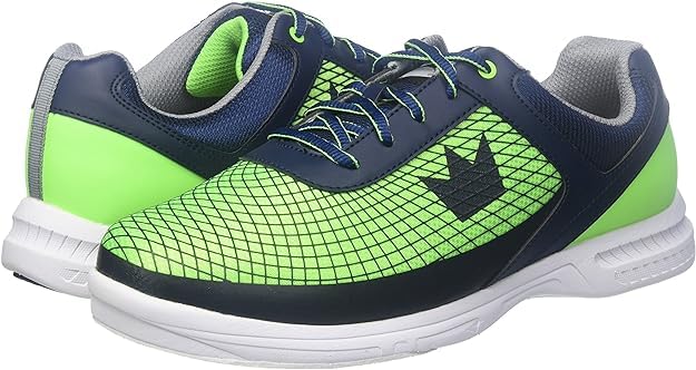 EMAX Brunswick Frenzy - Zapatos de bolos para hombre con suela deslizante