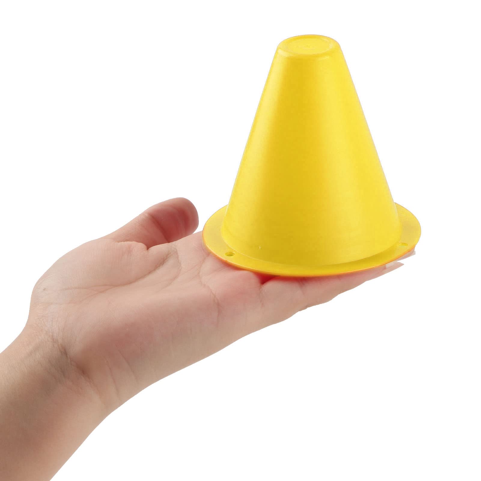 Keenso Zestaw stożków do markerów piłkarskich, 10 szt. znaków do piłki nożnej, zestaw plastikowych barier piłkarskich