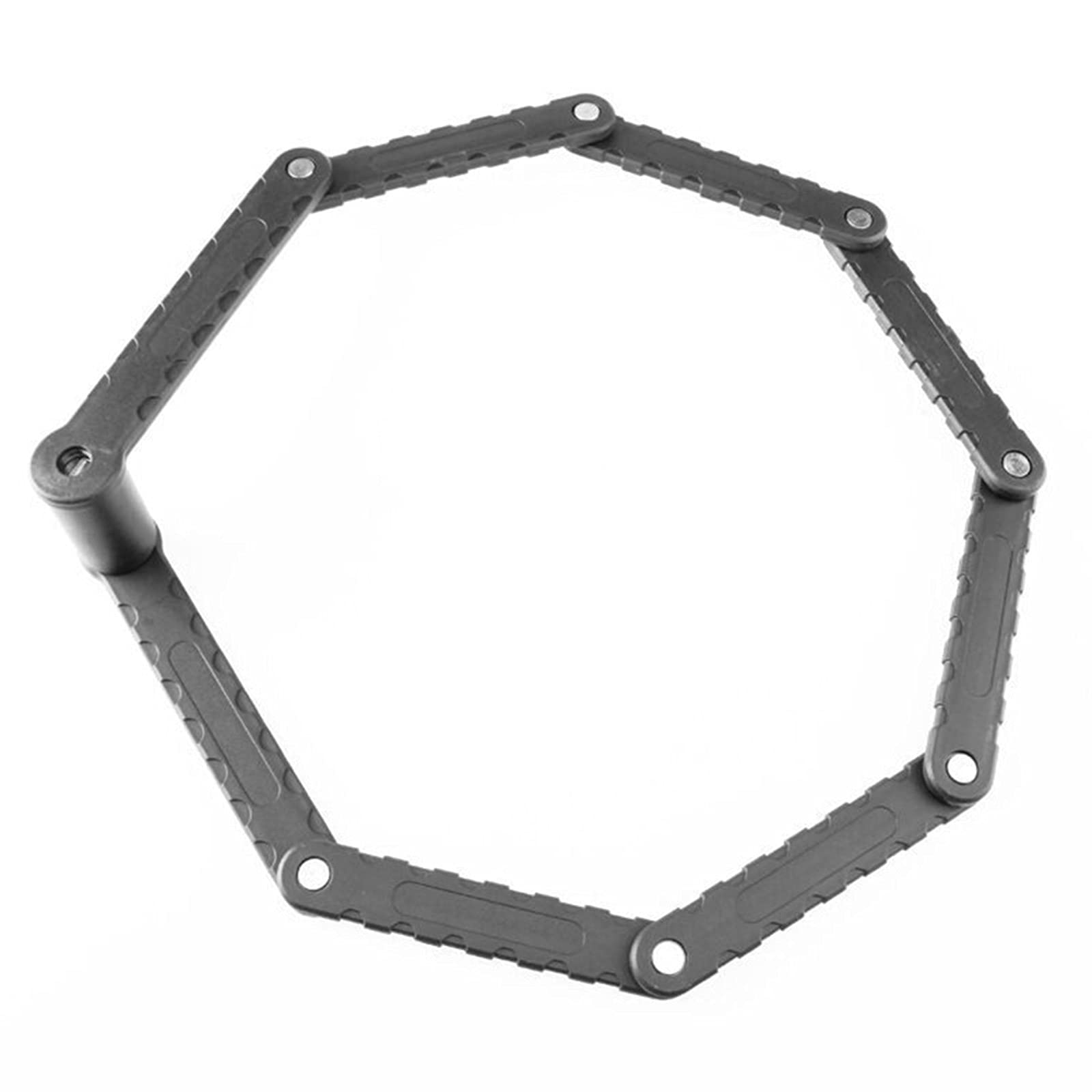 Serrure de Vélo Pliante Compacte-Serrure de Vélo de Montagne à 8 Sections-Serrure de Vélo Pliable Antivol Robuste,Black