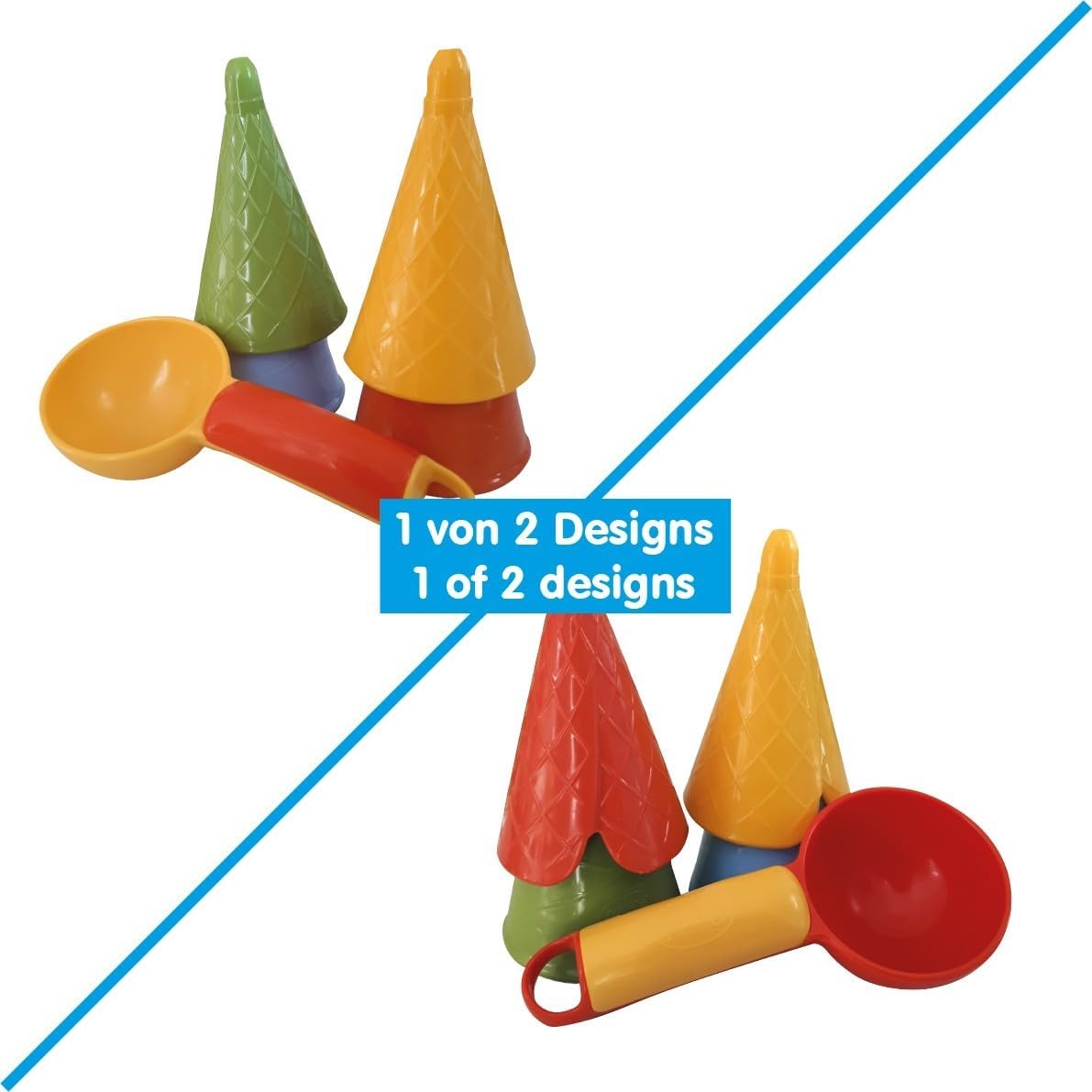 Gowi 71015785 Bio Sand Mould ice Cream, Colourful