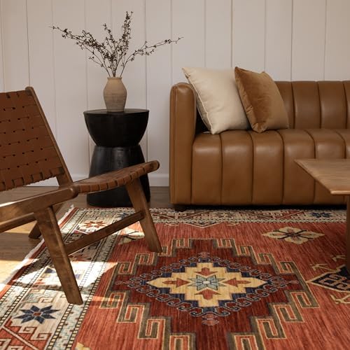 Oriental Weavers Lilihan Wool Blend Area Rug - 5504P - 7'10" x 10'10" - in Red/Multi - Vintage Inspired, Wool Blend, Dining, Living Room Rug