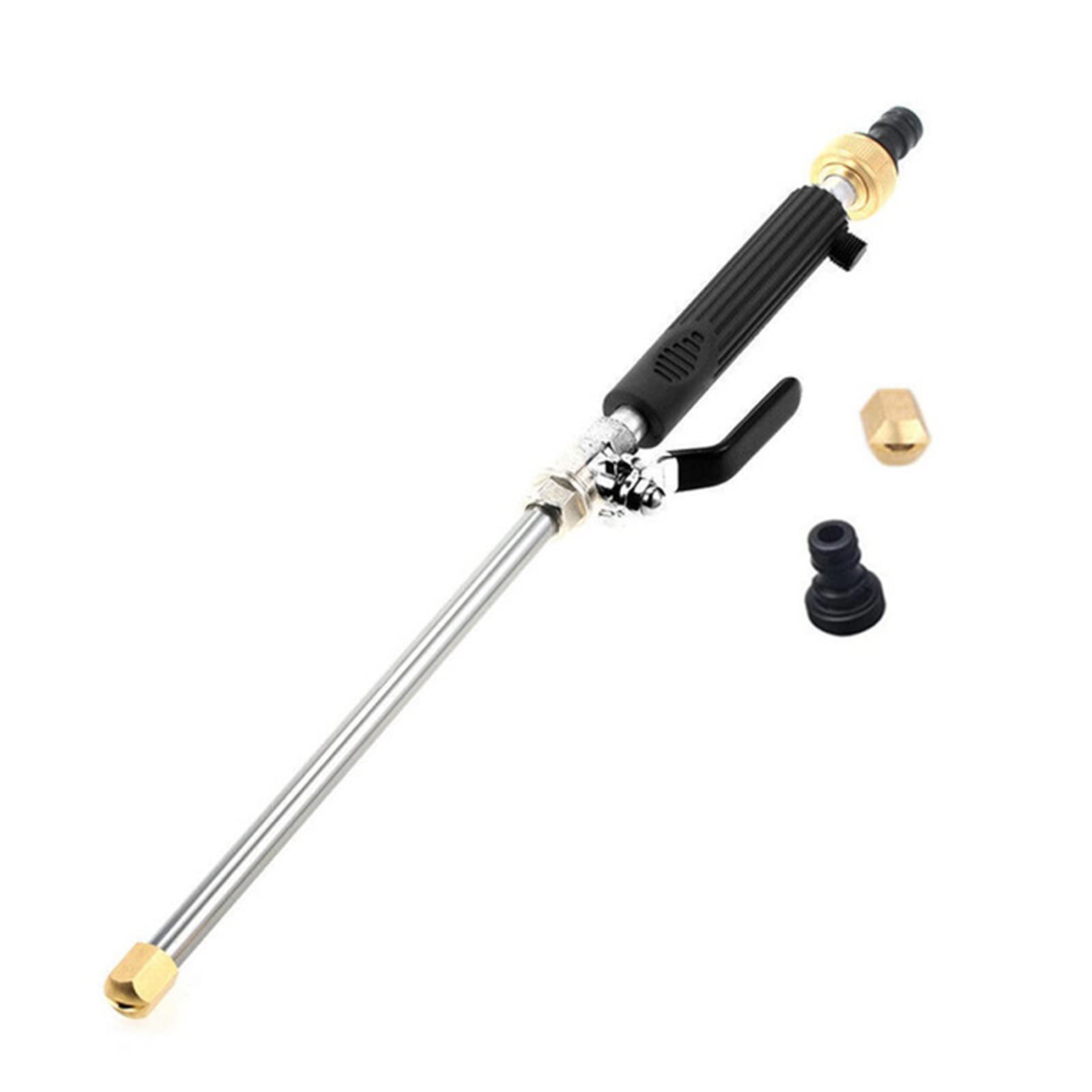Ddqcnzpmy Noir Garden Hose Spray Gun - Car Wash Maintenance High Pressure Power Water Gun Water Jet Wand Nozzle Sprayer Cleaning Tool(Noir)