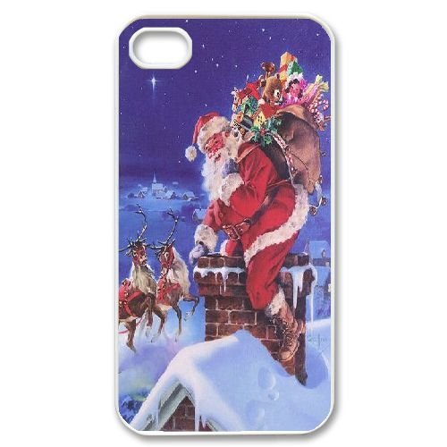 WEUKK Santa Claus iPhone 4,4S,4G cover case, customized cover case for iPhone 4,4S,4G Santa Claus, customized Santa Claus cell phone case