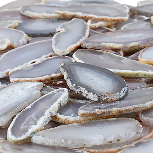 Mookaitedecor Polished Agate Light Table Slices,Geode Agate Slab Cards Pack Of 12 #TOP2