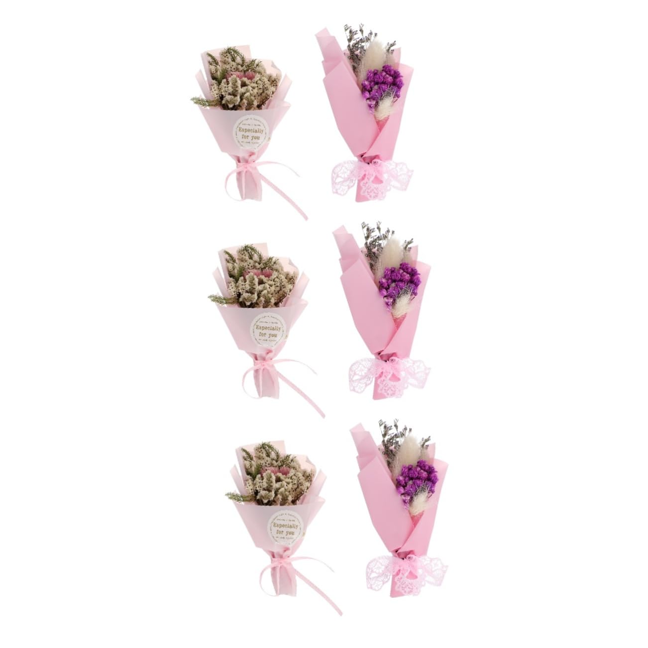VICASKY 6 pz Con Fiori Secchi In Auto Diffusore Di Automatico Morto Auto Fiore Profumo Clip Auto Clip Fiori Secchi Aria Condizionata Decorazioni