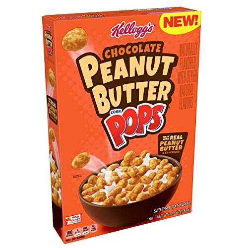 KELLOGG'S CHOCOLATE PEANUT BUTTER CORN POPS CEREA