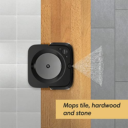 Image of iRobot Braava Jet m6 6113 Ultimate Robot Mop - Wi-Fi Connected, Precision Jet Spray, Smart Mapping, Compatible with Alexa, Ideal for Multiple Rooms, Recharges and Resumes, Graphite
