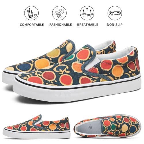 Image of Women's Canvas Slip On Sneakers Non Slip Loafers