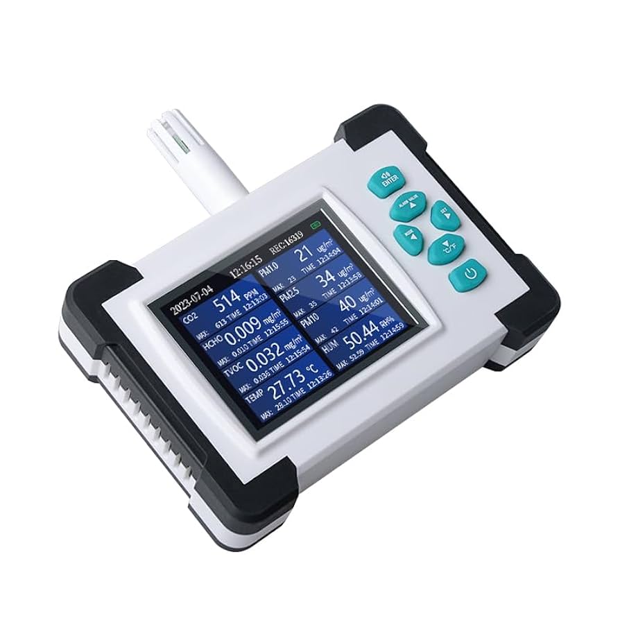 cheero 空気測定器 Air Quality Monitor CHE-335 高精度のCO2センサー、PMセンサーを一筐体に搭載した日本製空気